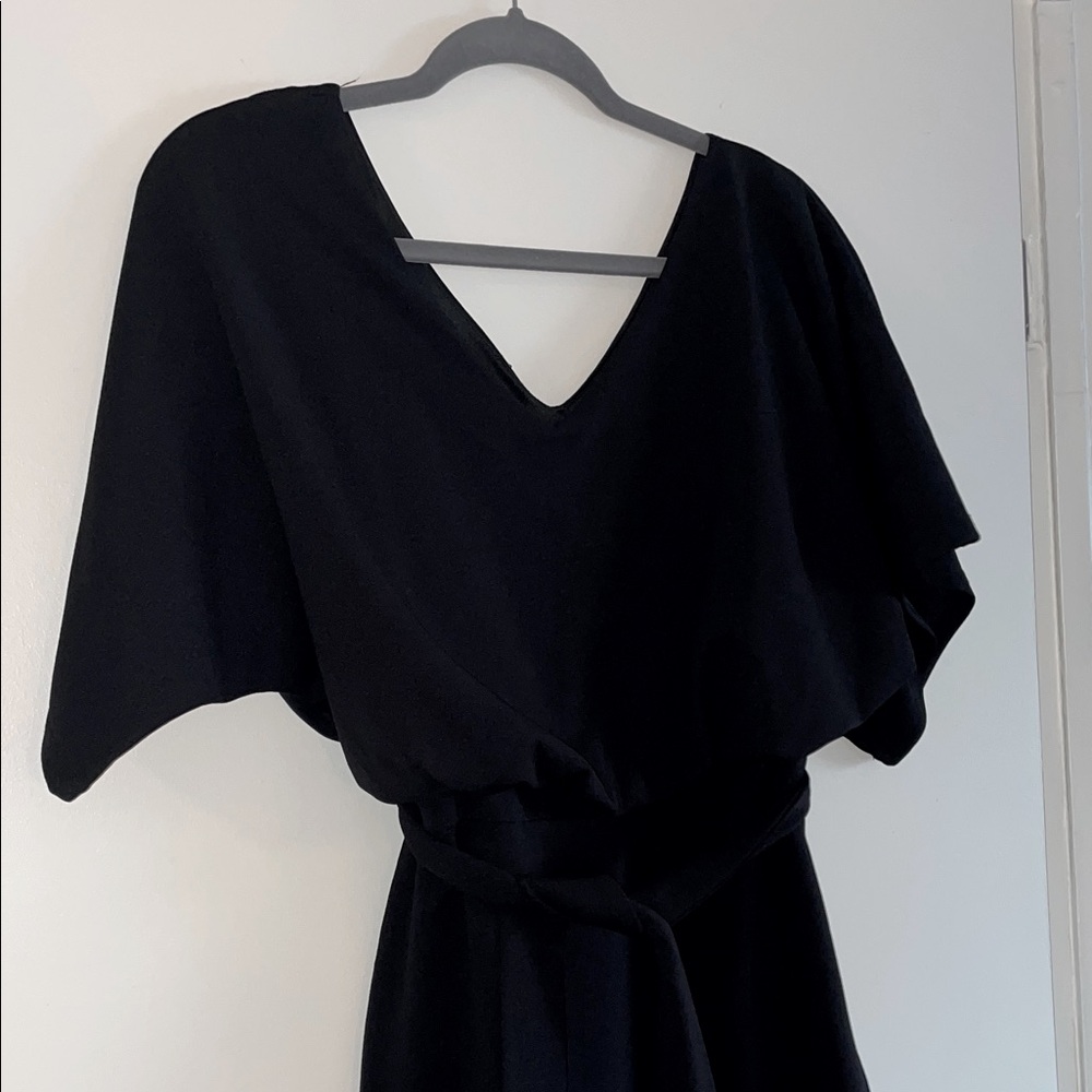 Boohoo Black wrap dress